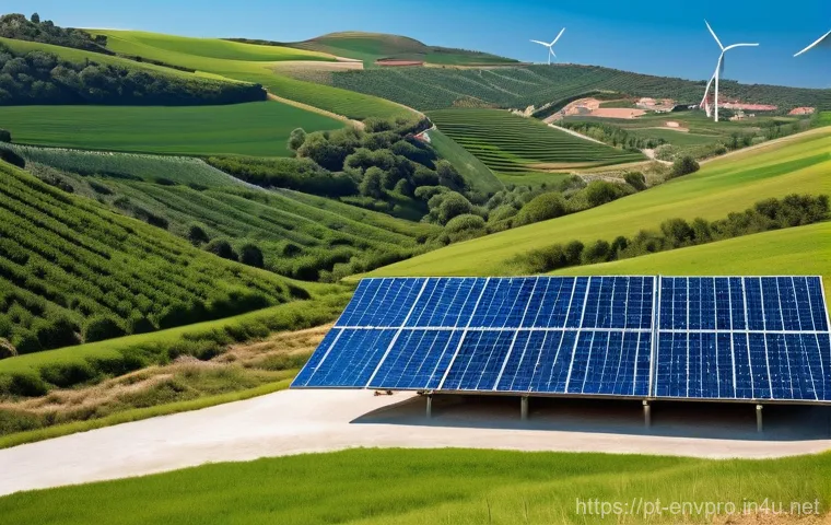환경보호전문가가 참여하는 세미나 - **Prompt:** A vibrant and optimistic scene showcasing Portugal's commitment to decarbonization. The ...
