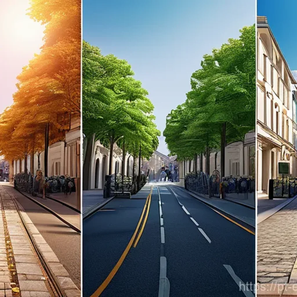 환경보호 기술과 혁신 사례 - Here are three detailed image generation prompts in English, designed to adhere to the specified gui...